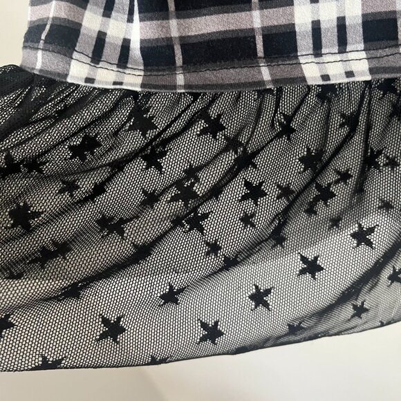 Cloud Chaser Girls M+ Starry Plaid Top - Picture 2 of 5